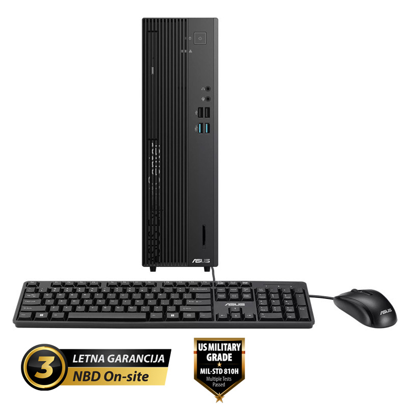ASUS ExpertCenter D7 SFF Core i7-14700 16GB 1TB DVD Windows 11 Pro tipkovnica miška namizni računalnik D701SER-WB73C0X