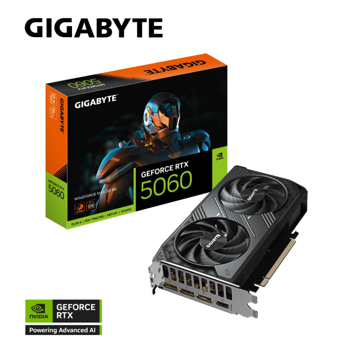 Grafična kartica GIGABYTE GeForce RTX 5060 Windforce MAX OC 8G