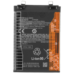 <br><b>Opis:</b><br><ul><li>Nadomestna baterija je izdelana po zasnovi in tehnologiji nemškega proizvajalca MPS, kar zagotavlja odlično kvaliteto<br></li><li>Najsodobnejša tehnologija omogoča veliko ciklov polnjenja in praznjenja<br></li><li>Li-Polymer celice so prijazne okolju, obenem pa zagotavljajo delovanje brez spominskega učinka<br></li><li>Termično stikalo ščiti baterijske celice pred pregrevanjem, prenapolnitvijo in kratkim stikom<br></li><li>Visoka kapaciteta baterije, podaljšan čas delovanja pri mirovanju naprave, zelo počasno samopraznjenje<br></li><li>100% kompatibilnost z originalno baterijo</li><li>Baterijo polnimo z originalnim ali nadomestnim polnilcem</li><li>Certifikati CE in ROHS</li></ul><br><br><p><b>Originalne oznake:</b><br></p><ul><li>BM5G</li></ul><br><p><b>Primerno za:</b></p>Xiaomi:<ul><li>Redmi Note 11T Pro,&nbsp;22041216C</li><li>Poco X4 GT,&nbsp;22041216G, 22041216UG</li></ul><br><b>Lastnosti:</b><ul><li>Proizvajalec: MPS</li><li>Vrsta: Li-Polymer</li><li>Napetost: 3,87 V</li><li>Kapaciteta: 5.080 mAh (19,6 Wh)</li></ul><br>