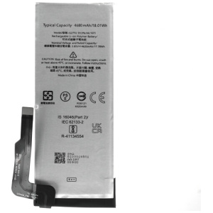 <b>Opis:</b><br><ul><li>Nadomestna baterija je izdelana po zasnovi in tehnologiji nemškega proizvajalca MPS, kar zagotavlja odlično kvaliteto<br></li><li>Najsodobnejša tehnologija omogoča veliko ciklov polnjenja in praznjenja<br></li><li>Li-Polymer celice so prijazne okolju, obenem pa zagotavljajo delovanje brez spominskega učinka<br></li><li>Termično stikalo ščiti baterijske celice pred pregrevanjem, prenapolnitvijo in kratkim stikom<br></li><li>Visoka kapaciteta baterije, podaljšan čas delovanja pri mirovanju naprave, zelo počasno samopraznjenje<br></li><li>100% kompatibilnost z originalno baterijo</li><li>Baterijo polnimo z originalnim ali nadomestnim polnilcem</li><li>Certifikati CE in ROHS</li></ul><br><br><p><b>Originalne oznake:</b></p><ul><li>G27FU</li></ul><br><br><p><b>Primerno za:</b></p><p>Google:</p><ul><li>Pixel 5a, Pixel 5a 5G<br></li></ul><br><b>Lastnosti:</b><ul><li>Proizvajalec: MPS</li><li>Vrsta: Li-Polymer</li><li>Napetost: 3,85 V</li><li>Kapaciteta: 4.680 mAh (18,01 Wh)</li></ul><br>