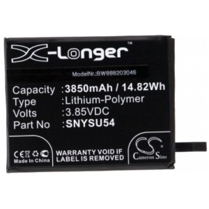 <b>Opis:</b><br><ul><li>Nadomestna baterija je izdelana po zasnovi in tehnologiji nemškega proizvajalca VHBW, kar zagotavlja odlično kvaliteto<br></li><li>Najsodobnejša tehnologija omogoča veliko ciklov polnjenja in praznjenja<br></li><li>Li-Polymer celice so prijazne okolju, obenem pa zagotavljajo delovanje brez spominskega učinka<br></li><li>Termično stikalo ščiti baterijske celice pred pregrevanjem, prenapolnitvijo in kratkim stikom<br></li><li>Visoka kapaciteta baterije, podaljšan čas delovanja pri mirovanju naprave, zelo počasno samopraznjenje<br></li><li>100% kompatibilnost z originalno baterijo</li><li>Baterijo polnimo z originalnim ali nadomestnim polnilcem</li><li>Certifikati CE in ROHS</li></ul><br><br><p><b>Originalne oznake:</b><br></p><ul><li>SNYSU54<br></li></ul><br><p><b>Primerno za:</b></p><ul><li>Xperia 1 II 5G Green Edition, Xperia 5 II 5G, A002SO, PDX-203, PDX-206, SO-51A, SO-52A, SOG01, SOG02, XQ-AS42, XQ-AS52, XQ-AS7, XQ-AT42, XQ-AT51, XQ-AT52, XQ-AT52/G, XQ-AT72</li></ul><br><b>Lastnosti:</b><ul><li>Proizvajalec: VHBW</li><li>Vrsta: Li-Polymer</li><li>Napetost: 3,85 V</li><li>Kapaciteta: 3.850 mAh (14,82 Wh)</li></ul><br>