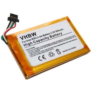 <p><ul><li><b>Opis:</b></li><li>Nadomestna baterija je izdelana po zasnovi in tehnologiji nemškega proizvajalca VHBW, kar zagotavlja odlično kvaliteto<br></li><li>Najsodobnejša tehnologija omogoča veliko ciklov polnjenja in praznjenja<br></li><li>Li-Ion celice so prijazne okolju, obenem pa zagotavljajo delovanje brez spominskega učinka<br></li><li>Termično stikalo ščiti baterijske celice pred pregrevanjem, prenapolnitvijo in kratkim stikom<br></li><li>Visoka kapaciteta baterije, podaljšan čas delovanja pri mirovanju naprave, zelo počasno samopraznjenje<br></li><li>100% kompatibilnost z originalno baterijo</li><li>Baterijo polnimo z originalnim ali nadomestnim polnilcem</li><li>Certifikati CE in ROHS</li></ul><br><br><p><b>Originalne oznake:</b></p><ul><li>0512-002617</li><li>20-00598-04A</li><li>20-00598-07A-CT<br></li></ul><br><br><p><b>Primerno za:</b></p><p>Acer:</p><ul></ul><br><ul><li>N30</li></ul><br><p>Navman:</p><ul></ul><br><ul><li>Pin 570</li></ul><br><p>Typhoon:<br></p><ul><li>MyGuide 2500, MyGuide 2500 GO</li></ul><br>BlueMedia:</p><p><p><ul><li>Lenco Nav 400,&nbsp;Jucon GPS-3741</li></ul><br>Yakumo:</p><p><ul><li>1038006,&nbsp;PS1020</li></ul><br></p></p><b>Lastnosti:</b><ul><li>Proizvajalec: VHBW</li><li>Vrsta: Li-Ion</li><li>Napetost: 3,6 V</li><li>Kapaciteta: 900 mAh (3,24 Wh)</li></ul><br>