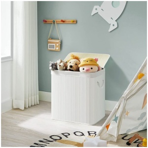 SONGMICS Košara za perilo White 3 x 50L bela, LCB091W01 | E-specialisti.si