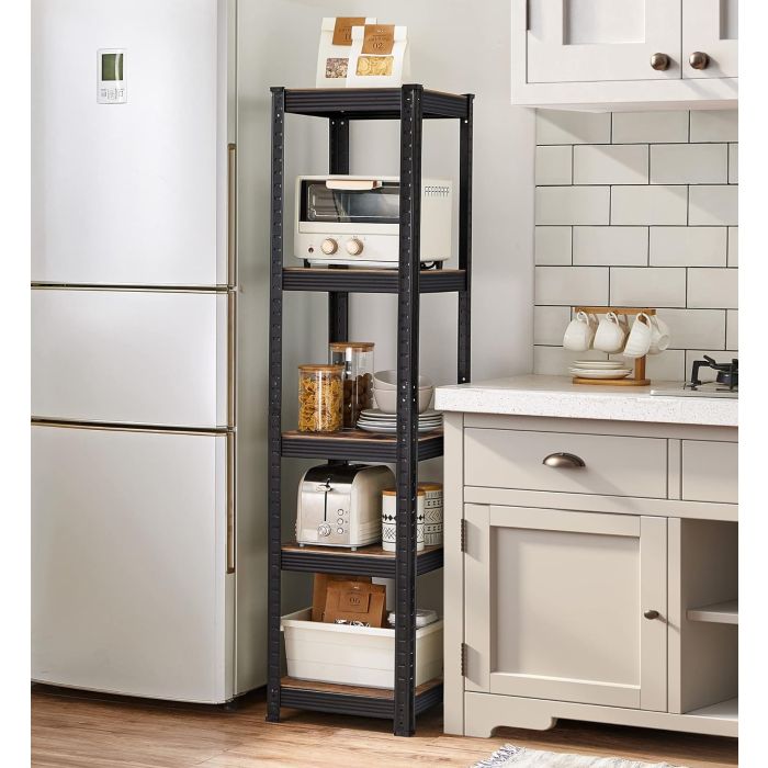 SONGMICS stojalo za knjige in shranjevanje 5 polic Vintage - slika 3