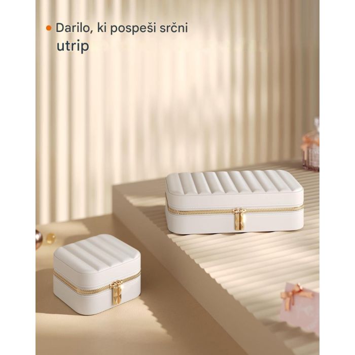 SONGMICS HOME ANAH Collection Potovalna škatlica za nakit - slika 3