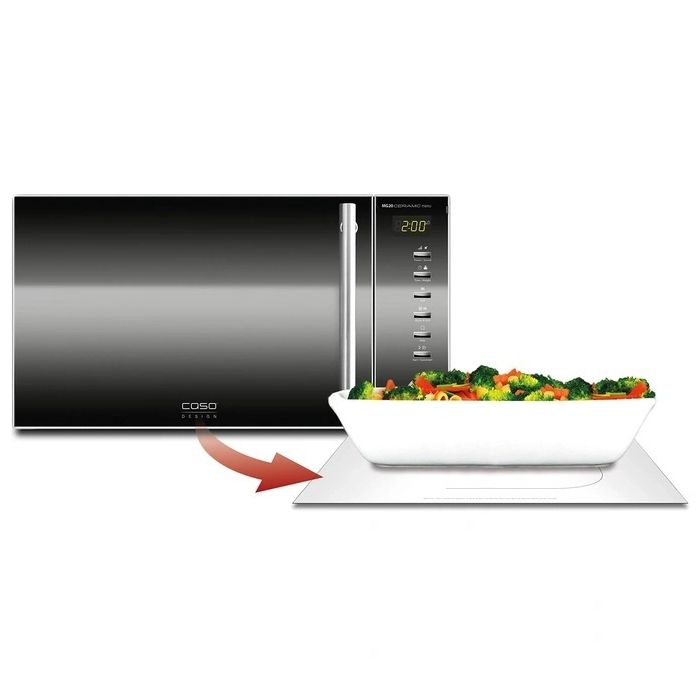 CASO MG 20 keramična mikrovalovna pečica z žarom 20L 1000W - slika 3