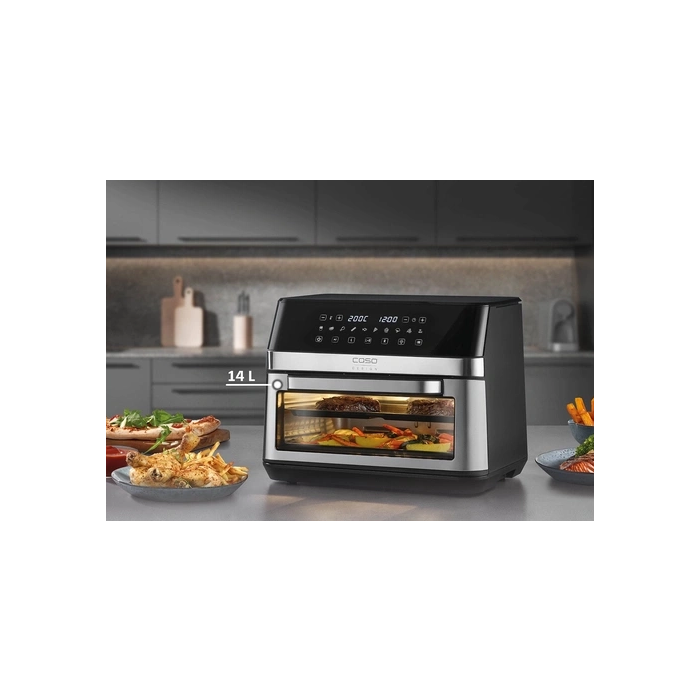 CASO AirFry Duo Chef cvrtnik na vroči zrak v kombinaciji s pečico 2 v 1 2200W - slika 3