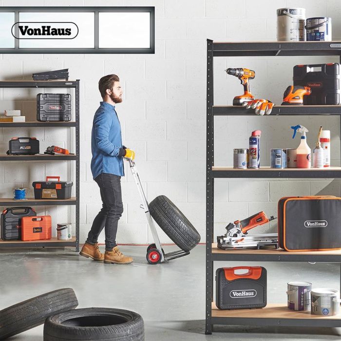 VonHaus 1.8m 5 polični regal HAMMERITE | E-specialisti.si