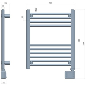 Adler LED kopalniški radiator lestev 400W AD7823 | E-specialisti.si