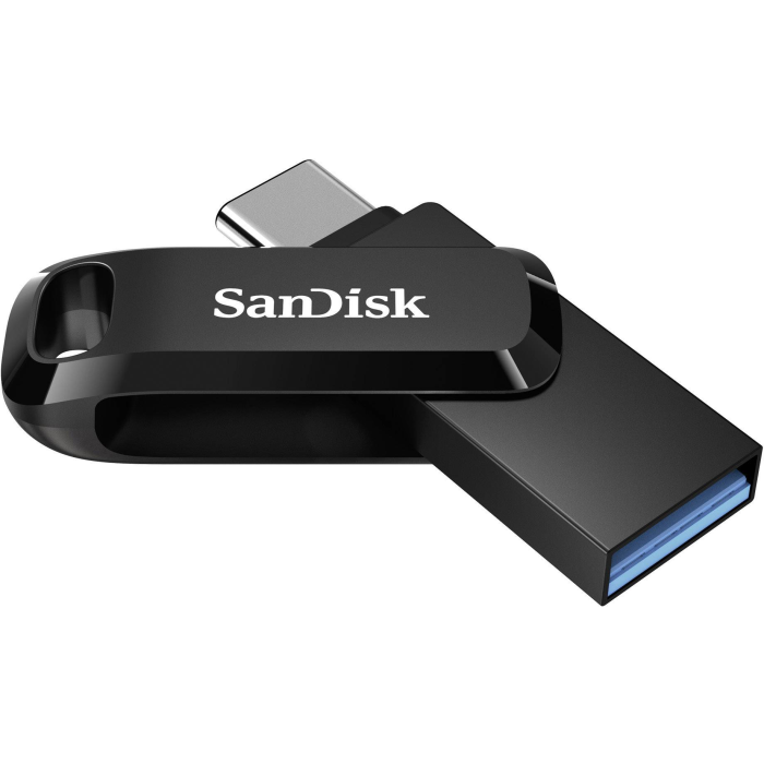SanDisk 128GB Ultra Dual Drive Go USB-C/A 3.2 USB ključ (črn) - slika 2