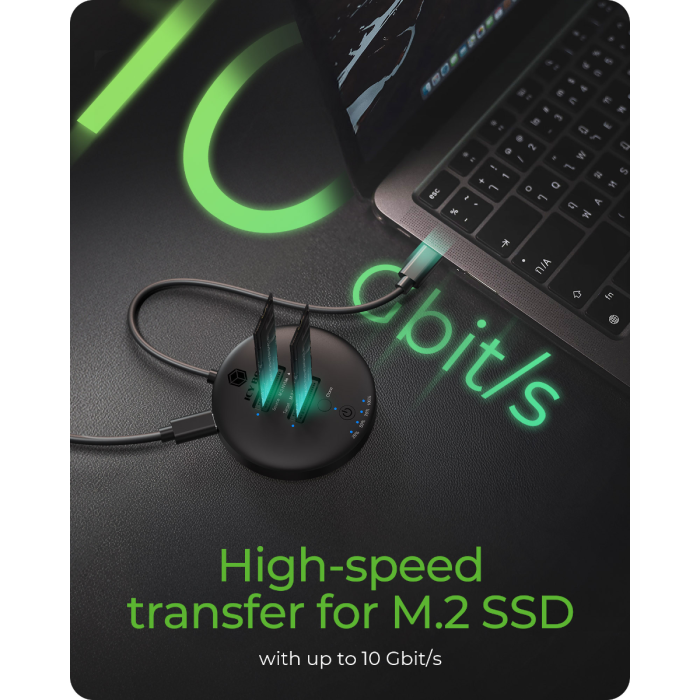 IcyBox IB-1612MCL-C31 priklopna in postaja za kloniranje M.2 NVMe SSD diskov - slika 2