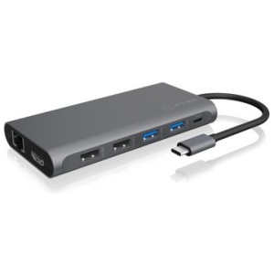 IcyBox IB-DK4050-CPD priklopna postaja s Power Delivery 100W