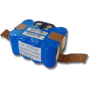 <br><b>Opis:</b><br><ul><li>Baterija za robotske sesalnike xRobot/Galaxy II/Hoover/Samba/Solac. Dimenzije: cca. 91 mm x 68 mm x 43 mm (dolžina x širina x višina)<br></li><li>Nadomestna baterija je izdelana po zasnovi in tehnologiji nemškega proizvajalca VHBW, kar zagotavlja odlično kvaliteto<br></li><li>Najsodobnejša tehnologija omogoča veliko ciklov polnjenja in praznjenja<br></li><li>Ni-MH celice so prijazne okolju, obenem pa zagotavljajo delovanje brez spominskega učinka<br></li><li>Termično stikalo ščiti baterijske celice pred pregrevanjem, prenapolnitvijo in kratkim stikom<br></li><li>Visoka kapaciteta baterije, podaljšan čas delovanja pri mirovanju naprave, zelo počasno samopraznjenje<br></li><li>100% kompatibilnost z originalno baterijo</li><li>Baterijo polnimo z originalnim ali nadomestnim polnilcem</li><li>Certifikati CE in ROHS</li></ul><br><br><p><b>Originalne oznake:</b><br></p><ul><li>0721072014</li><li>35601254<br></li><li>NS3000D03X3</li><li>YX-Ni-MH-022144</li></ul><br><p><b>Primerno za:</b></p><p>Amtidy:<br></p><ul><li>A325 Mini</li></ul><br><p>Dite International:<br></p><ul><li>A320<br></li></ul><br><p>Galaxy, Bralko:<br></p><ul><li>Galaxy 2, Galaxy II<br></li></ul><br><p>H.Koenig:</p><ul><li>SWR22<br></li></ul><br><p>Hoover:<br></p><ul><li>RBC003, RBC003 011, RBC006, RBC009, RBC011, RBC012, Robo.com2</li><li>RBC002011 39000958 1222 (2012-06-01) 9953 (2099-12-31)<br></li><li>RBC003011 39000845 1129 (2011-07-18) 1502 (2015-01-07)</li><li>RBC003021 39000954 1214 (2012-04-08) 9953 (2099-12-31)</li><li>RBC0035011 39000968 1227 (2012-07-02) 9953 (2099-12-31)</li><li>RBC004B011ROBO 39000967 1222 (2012-06-01) 9953 (2099-12-31)</li><li>RBC006011 39000846 1129 (2011-07-18) 1502 (2015-01-07)</li><li>RBC007B011 39001051 1322 (2013-06-01) 1502 (2015-01-07)</li><li>RBC009001 39000911 1143 (2011-10-24) 1502 (2015-01-07)</li><li>RBC009011 39000847 1129 (2011-07-18) 1502 (2015-01-07)</li><li>RBC009013 39000982 1235 (2012-09-01) 9953 (2099-12-31)</li><li>RBC011011 39000970 1226 (2012-07-01) 1502 (2015-01-07)</li><li>RBC012011 39000971 1226 (2012-07-01) 1502 (2015-01-07)</li></ul><br>Indream:<br><ul><li>9200, 9300, 9300XR, 9700, ZX810<br></li></ul><br>Kaily:<br><ul><li>310A, 310E<br></li></ul><br>Klarstein:<br><ul><li>Cleantouch<br></li></ul><br><p>KV8:</p><ul><li>210C, 210XR<br></li></ul><br><p>Lilin Robot:</p><ul><li>LL-A320, LL-A325, LL-A335, LL-A336, LL-A337, LL-A338</li></ul><br><p>MyGenie:</p><ul><li>XR210</li></ul><br><p>Nestor:</p><ul><li>E.Ziclean Furtiv<br></li></ul><br><p>Robots:</p><ul><li>JNB-XR210, JNB-XR210B, JNB-XR210C<br></li></ul><br><p>Roreland:<br></p><ul><li>XR-210<br></li></ul><br>Samba:<br><ul><li>JNB-XR210, JNB-XR210B, JNB-XR210C, XR210<br></li></ul><br>Sencor:<br><ul><li>Cleeno SVC 9030RD, Cleeno SVC 9030BK, Cleeno SVC 9020BK, Cleeno SVC9020RD, Cleeno SVC 9031BK, Cleeno SVC 9031BK, Cleeno SVC 9020, Cleeno SVC 9030, Cleeno SVC 9031<br></li></ul><br>Solac:<br><ul><li>EcoGenic, R, XR210, XR210C, AA3400</li></ul><br><p>Toposun:<br></p><ul><li>TPS-XR-210, Xrobot XR210</li></ul><br>Yoo Digital:<br><ul><li>Iwip 600, Iwip 1000<br></li></ul><br>xRobot:<br><ul><li>XP310LCD, XP320LCD, XR210, XR510</li></ul><br><p>Zebot:</p><ul><li>Z320<br></li></ul><br><p>Zeco:<br></p><ul><li>V700</li></ul><br>Xplore:<br><ul><li>XP320LCD</li></ul><br><br><b>Lastnosti:</b><ul><li>Proizvajalec: VHBW</li><li>Vrsta: Ni-MH</li><li>Napetost: 14,4 V</li><li>Kapaciteta: 2.200 mAh (32 Wh)</li></ul><br>