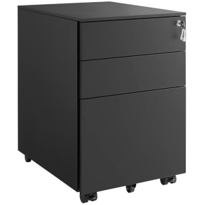 SONGMICS Pisarniška omarica na kolesih OFC60BK