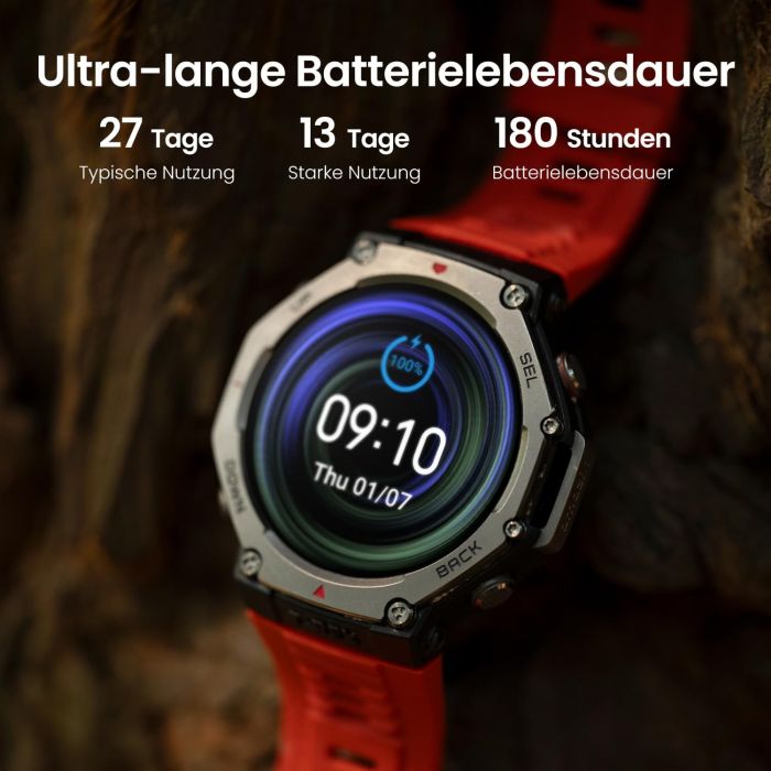 Amazfit T-REX 3 pametna ura, siva - slika 3