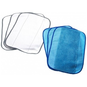 <p>Komplet šestih krpic za mokro in suho brisanje za iRobot Braava robotske čistilnike.</p><p><b>Vsebina kompleta:</b></p><ul><li>3 x pralna krpica za mokro brisanje za čistilnike iRobot Braava (modra, 27,5 cm x 19 cm)</li><li>3 x pralna krpica za suho brisanje za čistilnike iRobot Braava (bela, 27 cm x 21,5 cm)</li></ul><br><p><b>Primerno za:</b></p>iRobot Braava: <br><ul><li>320, 321, 380, 380T, 390, 390T</li></ul><br>iRobot Mint:<br><ul><li>4200, 4205, 5200, 5200C</li></ul><br><b>Lastnosti:</b><ul><li>Proizvajalec: VHBW</li></ul><br>
