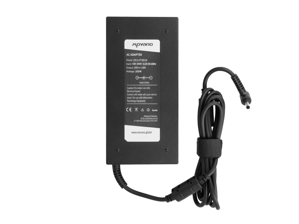 Polnilec za prenosnike MSI, 200W / 20V / 10A / 4,5mm x 3,0mm - slika 5