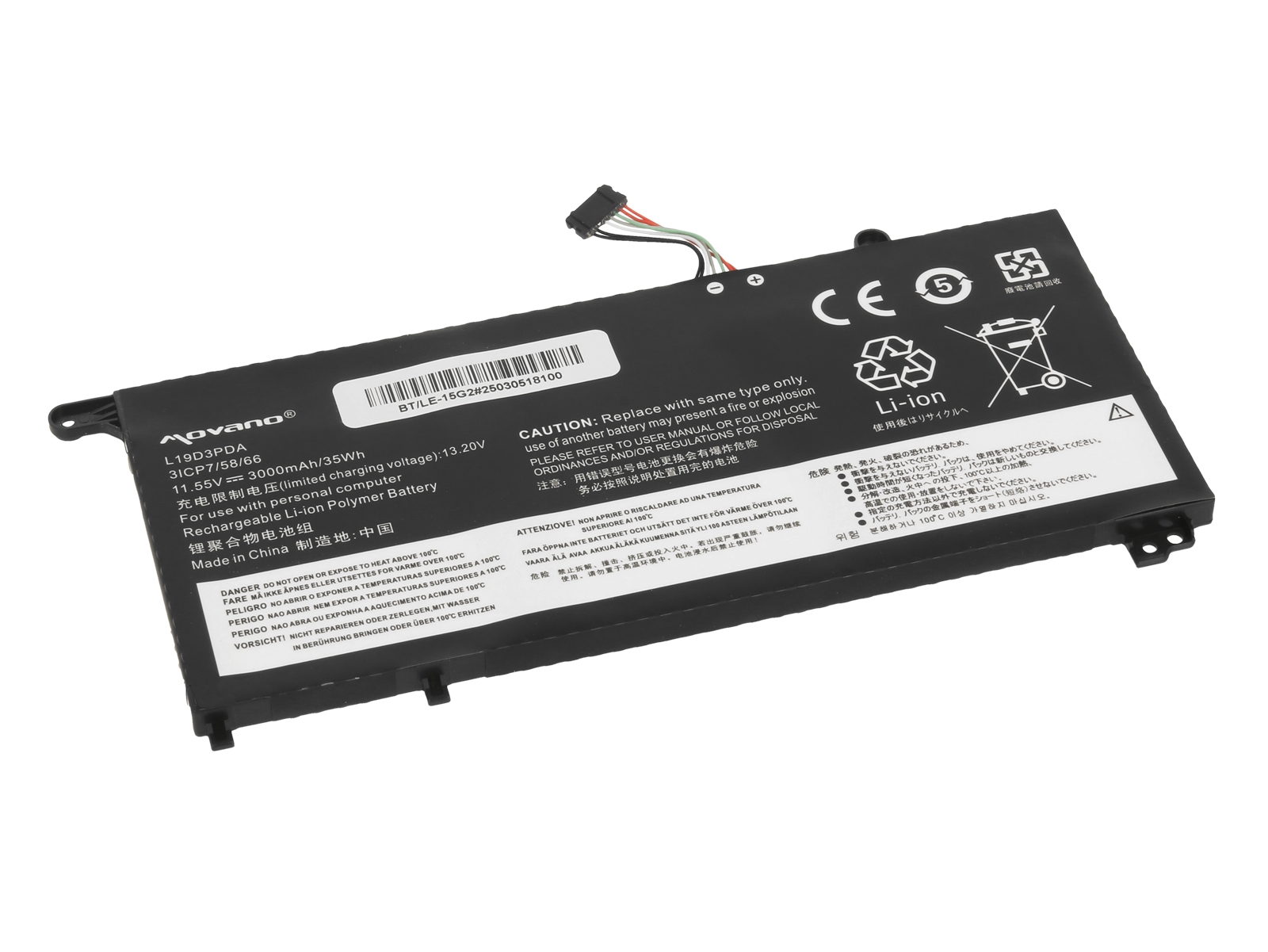 Baterija za Lenovo ThinkBook 14 G2 / 14 G3 / 14 G4 / 15 G2 / 15 G3 / 15 G4, 3000 mAh - slika 2