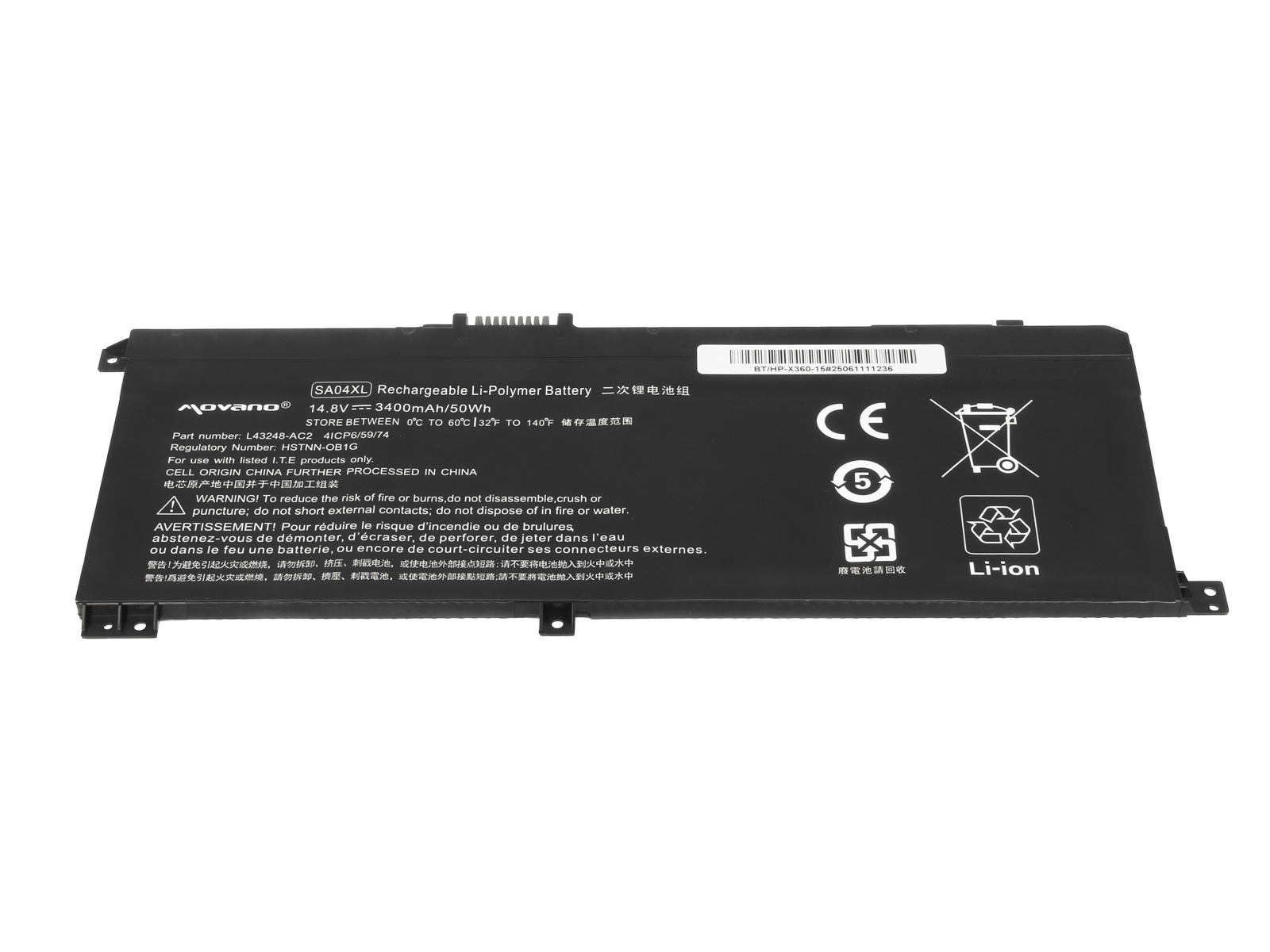 Baterija za HP Envy X360 15-DR / 15-DS, SA04XL, 3400 mAh - slika 3