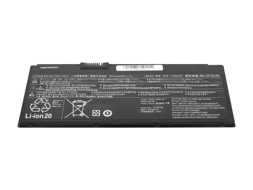 Baterija za Fujitsu Siemens Lifebook E548 / T938 / U758, 3490 mAh - slika 3