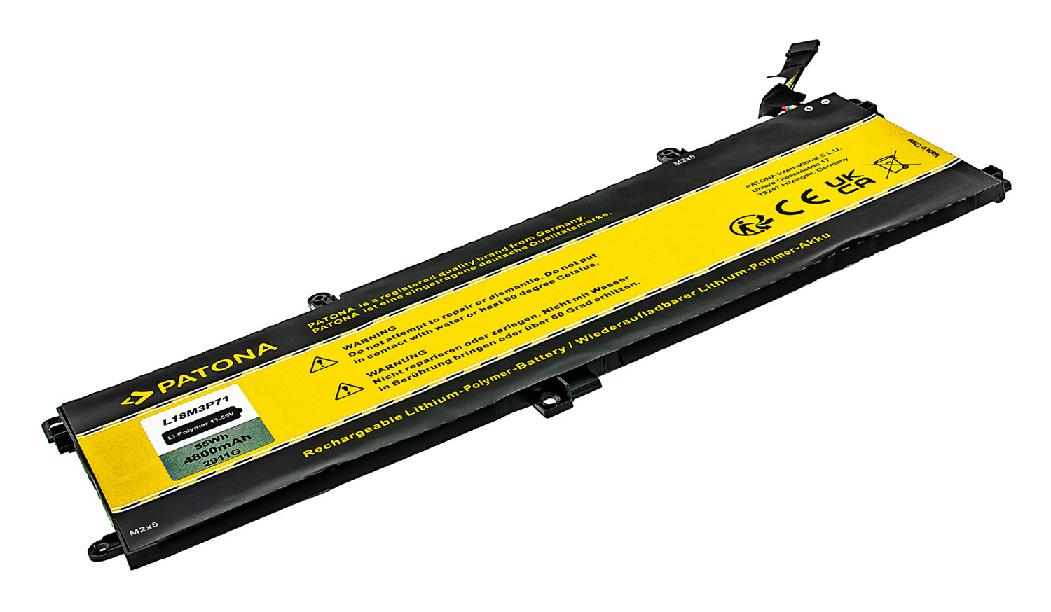 Baterija za Lenovo ThinkPad T590 / T15 / P15s / P53s, 4800 mAh - slika 3