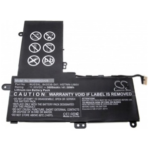 <br><b>Opis:</b><br><ul><li>Nadomestna baterija je izdelana po zasnovi in tehnologiji nemškega proizvajalca VHBW, kar zagotavlja odlično kvaliteto<br></li><li>Najsodobnejša tehnologija omogoča veliko ciklov polnjenja in praznjenja<br></li><li>Li-Ion celice so prijazne okolju, obenem pa zagotavljajo delovanje brez spominskega učinka<br></li><li>Termično stikalo ščiti baterijske celice pred pregrevanjem, prenapolnitvijo in kratkim stikom<br></li><li>Visoka kapaciteta baterije, podaljšan čas delovanja pri mirovanju naprave, zelo počasno samopraznjenje<br></li><li>100% kompatibilnost z originalno baterijo</li><li>Baterijo polnimo z originalnim ali nadomestnim polnilcem</li><li>Certifikati CE in ROHS</li></ul><br><br><p><b>Originalne oznake:</b></p><ul><li>843536-541</li><li>844201-850</li><li>844201-855</li><li>HSTNN-UB6V</li><li>NU03XL</li><li>TPN-C128</li><li>TPN-W117</li></ul><br><br><p><b>Primerno za:</b></p><div >HP: </div><div><ul><li>Pavilion X360 11-ab009la, Pavilion X360 11-U000, Pavilion X360 11-U000ng, Pavilion X360 11-U001ng, Pavilion X360 11-U002ng, Pavilion X360 11-U016la, Pavilion X360 11-U100, Pavilion X360 11-U101tu, Pavilion X360 11-U102tu, Pavilion X360 11-U103tu, Pavilion X360 11-U104tu, Pavilion X360 11-U105tu, Pavilion X360 11-U106tu, Pavilion X360 11-U107tu, Pavilion X360 11-U108tu, Pavilion X360 11-U109tu, Pavilion X360 11-U110tu, Pavilion X360 11-U111tu, Pavilion X360 11-U112tu, Pavilion X360 11-U113tu</li></ul><br></div><br><b>Lastnosti:</b><ul><li>Proizvajalec: VHBW</li><li>Barva: črna</li><li>Vrsta: Li-Ion</li><li>Napetost: 11,55 V</li><li>Kapaciteta: 3.600 mAh (41,58 Wh)</li></ul><br>