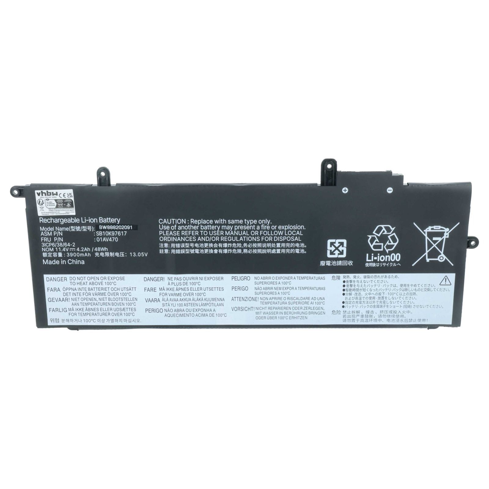 Baterija za Lenovo ThinkPad A285 / X280, 4200 mAh - slika 4