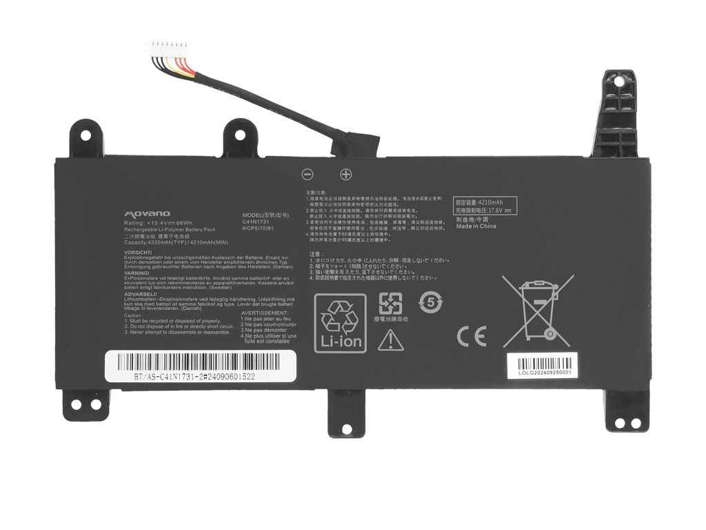 Baterija za Asus G531GU / G731GU / G712LU, C41N1731-2, 4300 mAh - slika 5