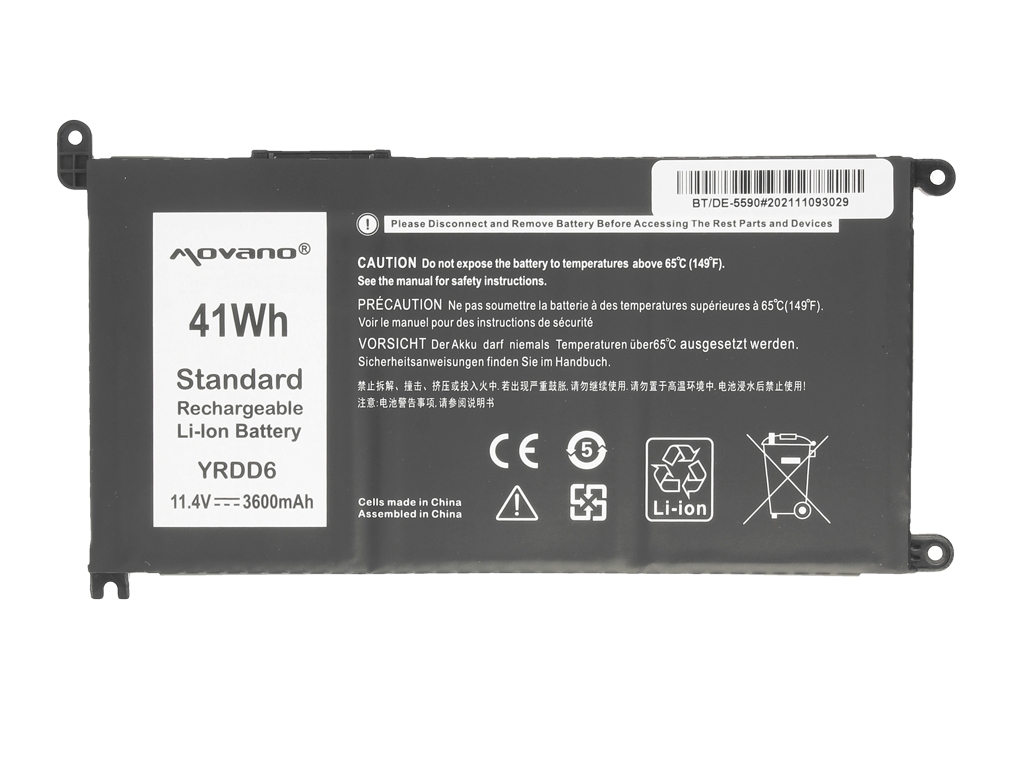 Baterija za Dell Inspiron 5590 / Vostro 3491, YRDD6, 3600 mAh - slika 5