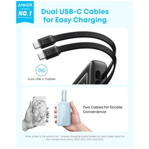 45W z vgrajenima kabloma USB-C