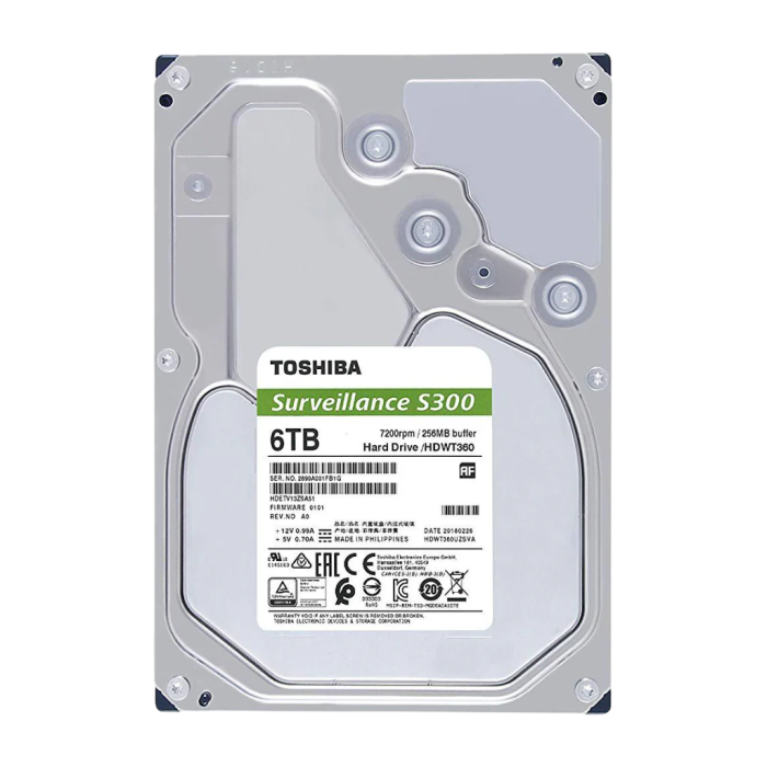 Toshiba 6TB S300 Surveillance 3,5" SATA 6Gb/s 5400rpm 256MB HDD disk - slika 3