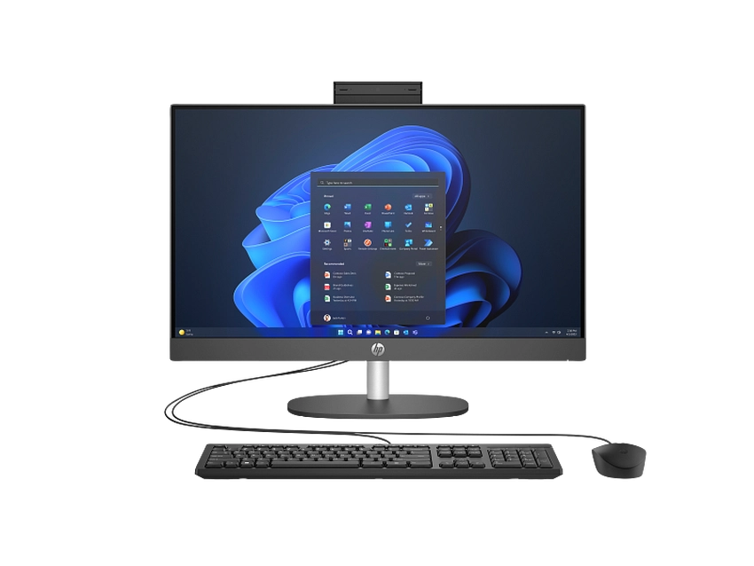 Intel Core i5-1334U (1,3 GHz), 16 GB DDR4-3200, SSD 512 GB PCIe NVMe, Intel Iris Xe Graphics (IGP), Wi-Fi 6 (802.11ax), Bluetooth 5.3, Webcam, 60,5 cm (23,8") FHD (1920x1080) AG LED 60Hz, HDMI, 1x USB-C 3.2 Gen1 (5Gbps), 2x USB-A 3.2 Gen2 (5Gbps), 2x USB-A 2.0, Wired Kbd., Microsoft Windows 11 Pro (64-bit)