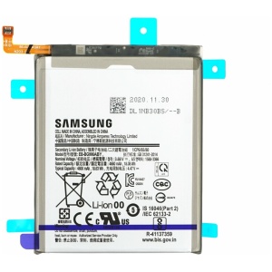 <b>Opis:</b><br><ul><li><b>Originalna baterija proizvajalca Samsung</b></li><li>Najsodobnejša tehnologija omogoča veliko ciklov polnjenja in praznjenja<br></li><li>Li-Polymer celice so prijazne okolju, obenem pa zagotavljajo delovanje brez spominskega učinka<br></li><li>Termično stikalo ščiti baterijske celice pred pregrevanjem, prenapolnitvijo in kratkim stikom<br></li><li>Visoka kapaciteta baterije, podaljšan čas delovanja pri mirovanju naprave, zelo počasno samopraznjenje</li><li>Baterijo polnimo z originalnim ali nadomestnim polnilcem</li><li>Certifikati CE in ROHS</li></ul><br><br><p><b>Originalne oznake:</b></p><ul><li>EB-BG996ABY<br></li><li>GH82-24556A</li></ul><br><br><p><b>Primerno za:</b></p><p>Samsung:</p><ul><li>Galaxy S21 Plus 5G, SM-G966, SM-G966F<br></li></ul><br><b>Lastnosti:</b><ul><li>Proizvajalec: Samsung</li><li>Vrsta: Li-Polymer</li><li>Napetost: 3,88 V</li><li>Kapaciteta: 4.800 mAh (18,63 Wh)</li></ul><br>
