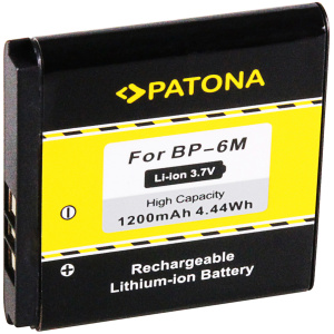 <b>Opis:</b><br><ul><li>Nadomestna baterija je izdelana po zasnovi in tehnologiji nemškega proizvajalca Patona, kar zagotavlja odlično kvaliteto<br></li><li>Najsodobnejša tehnologija omogoča veliko ciklov polnjenja in praznjenja<br></li><li>Li-Ion celice so prijazne okolju, obenem pa zagotavljajo delovanje brez spominskega učinka<br></li><li>Termično stikalo ščiti baterijske celice pred pregrevanjem, prenapolnitvijo in kratkim stikom<br></li><li>Visoka kapaciteta baterije, podaljšan čas delovanja pri mirovanju naprave, zelo počasno samopraznjenje<br></li><li>100% kompatibilnost z originalno baterijo</li><li>Baterijo polnimo z originalnim ali nadomestnim polnilcem</li><li>Certifikati CE in ROHS</li></ul><br><br><p><b>Originalne oznake:</b></p><ul><li>BP-6M<br></li></ul><br><p><b>Primerno za:</b></p><ul></ul><br>Nokia<br><ul><li>3250, 3250 XpressMusic, 6151, 6233, 6280, 6288, 9300, 9300i, N73, N73 Music Edition, N93<br></li></ul><br><b>Lastnosti:</b><ul><li>Proizvajalec: Patona</li><li>Vrsta: Li-Ion</li><li>Napetost: 3,7 V</li><li>Kapaciteta: 1.200 mAh (4,44 Wh)</li></ul><br>
