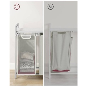 VASAGLE košara za perilo s 3 predelki, bela, BLH301W01 | E-specialisti.si