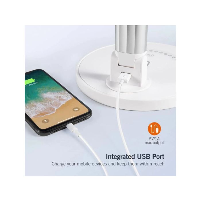 Taotronics LED namizna svetilka 13 pisarniška miza 35-modne svetilke s stabilnim USB priključkom za - slika 3