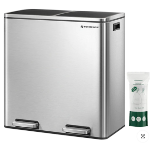 SONGMICS koš za ločevanje odpadkov 2x30L, LTB60NL | E-specialisti.si