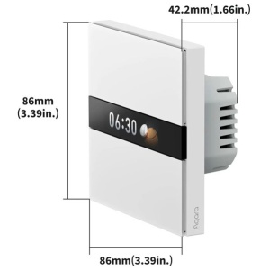AQARA pametno stikalo s zaslonom V1 (WS-K02D) | E-specialisti.si