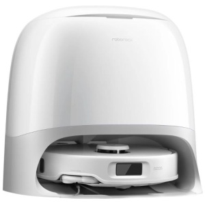 Roborock Qrevo Curv 5A1 robotski sesalnik s samopraznilno postajo, bel | E-specialisti.si