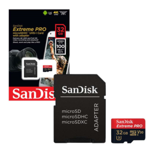 SanDisk 32GB Extreme Pro Micro SDHC A1 Class10 V30 UHS-I U3 spominska kartica