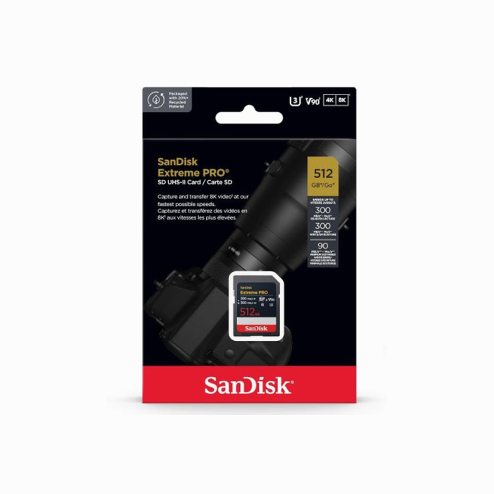 SanDisk 512GB Extreme PRO SD UHS-II V90 spominska kartica - slika 3