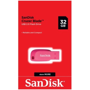 SanDisk 32GB Cruzer Blade USB-A 2.0 USB ključ (roza)