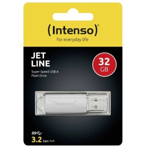 Intenso 32GB Jet Line USB 3.2 70MB/s spominski ključek - siv