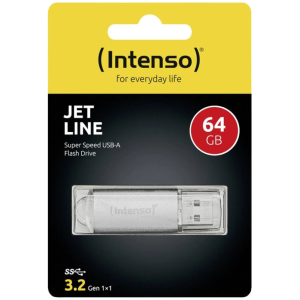 Intenso 64GB Jet Line USB 3.2 70MB/s spominski ključek - siv