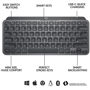 Logitech tipkovnica MX Keys Mini