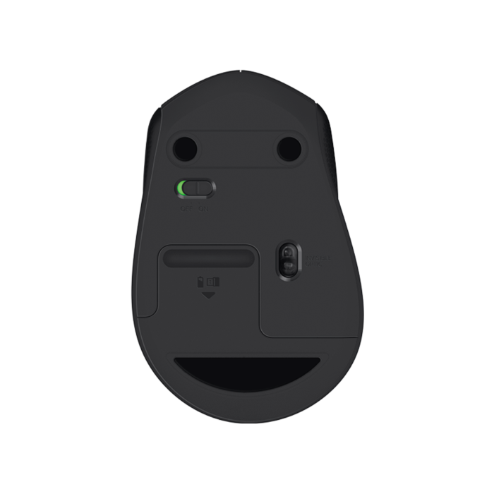 Logitech M330 Silent Plus brezžična miška, črna - slika 4