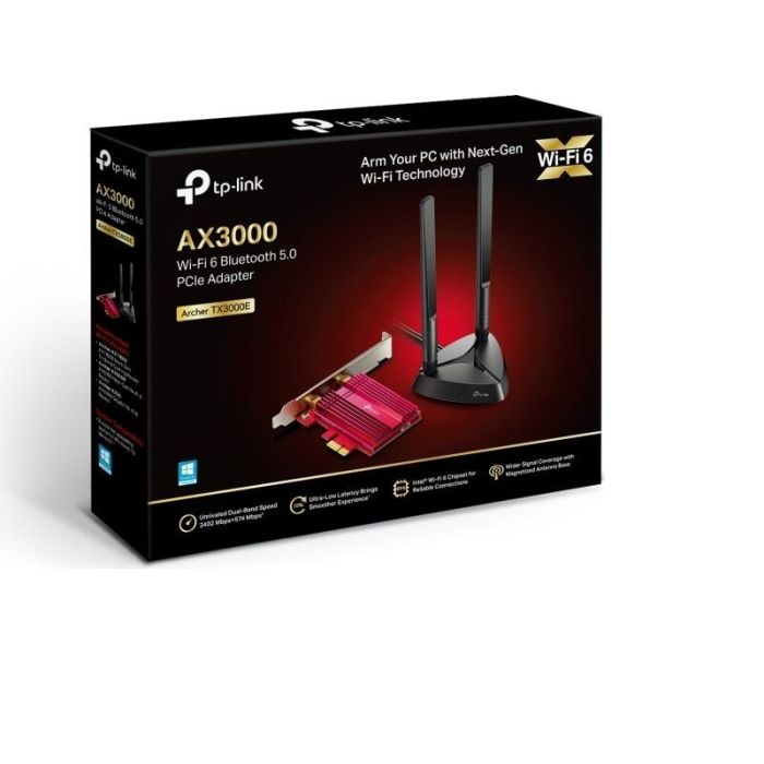 TP-LINK AX3000 Wi-Fi 6 Bluetooth 5.2 PCIe Adapter - slika 2