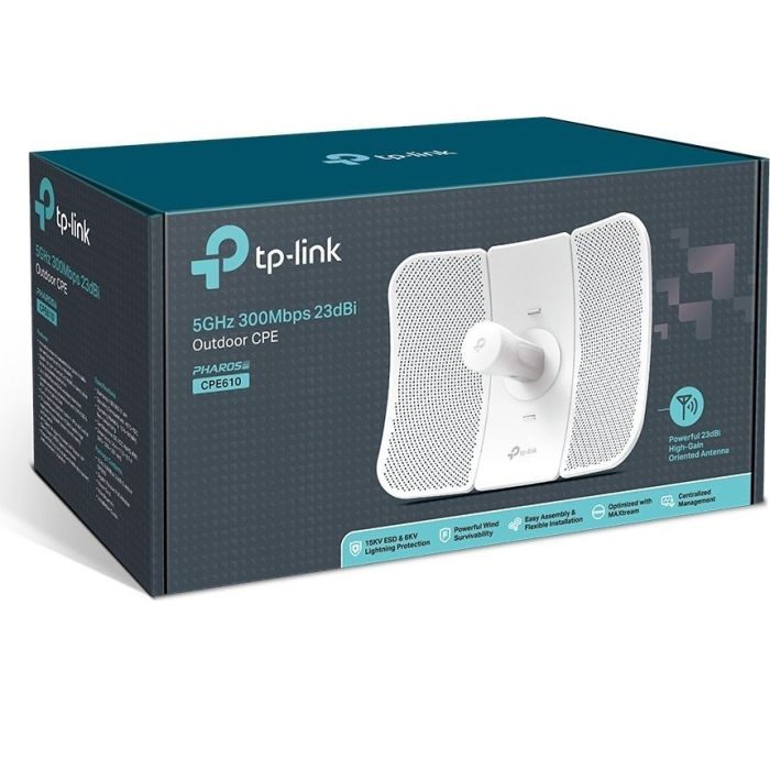 TP-LINK CPE610 5GHz 300Mbps 23dBi zunanja usmerjena dostopna točka - slika 2