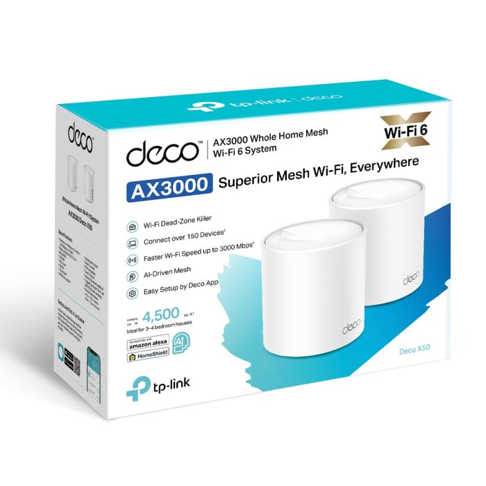 TP-Link Deco X50 (2 pack) domači Mesh Wifi sistem - slika 3