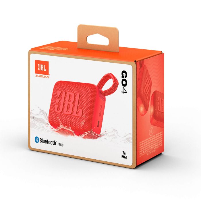 JBL GO 4 Bluetooth prenosni zvočnik, rdeč - slika 3